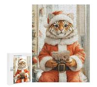 Teenagerss Puzzles 500 PCS Jigsaws Tiger Santa Claus Puzzle for Adults Brain Teaser Game Presents for Women for Birthday, Chrismas 500 PCS