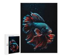 Teenagerss Puzzles 500 PCS Jigsaws Vibrant Betta Fish Adult Puzzles Anti-Stress Toys Difficult Challenge Unique Birthday And Gifts 500 PCS