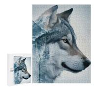 Teenagerss Puzzles 500 PCS Jigsaws Wolf Husky Dog Puzzles for Adults Anti-Stress Toys Analysis And Logic for Birthday, Chrismas 500 PCS