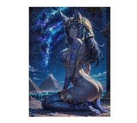 Teenagerss Puzzles 52x38cm/1000pcs Jigsaws Egyptian Anime Goddess Adult Jigsaw Brain Teaser Game Birthday Present Stress Reduction Gifts 52x38cm/1000pcs