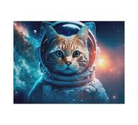 Teenagerss Puzzles 52x38cm/1000pcs Jigsaws Space Cat Adventure -7 Jigsaws for Adults Hands-on Game Analysis And Logic Unique Birthday And Gifts 52x38cm/1000pcs