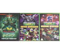 TEENANT MUTANT NINJA TURTLES 1-3 COLLECTION / 1. TURTLES FOREVER / 2. ENTER SHREDDER / 3. KRAANG INVASION = ULTIMATE 3x DVD UK SET