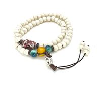 TeenFighter A Bead Speak Aesthetic Ceramic and Crystal Stone Bead Bracelet Set for Women - Fashionable Stretchable Bohemian Jewelry, normal, 陶瓷, Pearl