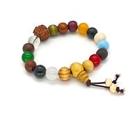 TeenFighter A Bead Speak Aesthetic Ceramic and Crystal Stone Bead Bracelet Set for Women - Fashionable Stretchable Bohemian Jewelry, normal, 陶瓷, Pearl