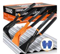 TEENO Folding Pliers Set 3 Pieces Straight [0°], [45°] and [90°], Approx. 60mm Jaw Width, Carbon Steel Black Burnished, Orange Color, Suitable for Do-It-Yourselfers