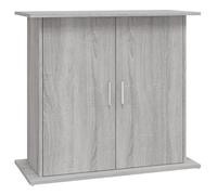 Teenpull Aquarium Stand Grey Sonoma Wood Material 81 x 36 x 73 cm with Sturdy Shelf and Doors Modern Aquarium Cabinet for Living Room Office Bedroom with Storage Space and Compact Storage