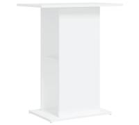 Teenpull Aquarium Stand White Wood Material 60.5 x 36 x 72.5 cm with Storage Space and Sturdy Shelf for Living Room Bedroom Office Modern Base Cabinet for Fish Tanks and Terrariums