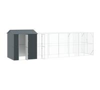 Teenpull Bird Cage Anthracite 824 x 208 x 247 cm Galvanised Steel Aviary Parrot Cage Parakeet Cage Bird House Budgie Cage Canary Cage