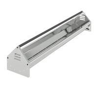 Teenpull Chicken Feeding Chicken Channel Silver Galvanised Steel 108 x 20.5 x 20 cm Weatherproof with Crossbar Design and Drainage Holes for Garden, Indoor and Outdoor Use, Practical Cleaning and Long