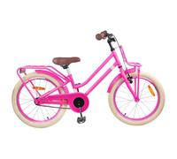 Teenpull Children's Bicycle 18 Inch Dark Pink with Steel Frame for 5-7 Years Old, with Mudguard, Bell, Reflectors, Stand, Ideal for Leisure, Outdoor and Cycling Paths