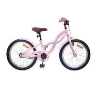 Teenpull Children's Bicycle 18 Inch Light Pink for 5-7 Years Old with Steel Frame, Adjustable Handlebar and Seat, Mudguard, Bell, Coaster Brake, Suitable for Leisure, Outdoor and Safe Mobility