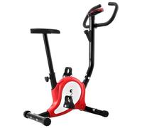 Teenpull Exercise Bike Ergometer with Belt Drive and LCD Display, Adjustable Saddle, Non-Slip Pedals, Robust Fitness Bike for Endurance Training at Home, Joint-friendly, Calorie Consumption