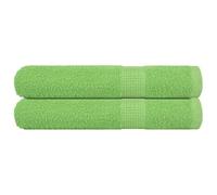 Teenpull FROGN 2-Pack Apple Green Sauna Towels, 80x200 cm 360 GSM, Absorbent 100% Cotton Bath Towels for Spa & Home