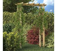 Teenpull Garden Arbour Rose Arch Made of Green Impregnated Pine Wood 150 x 60 x 204 cm, Stable Plant Support and Climbing Aid for Roses, Clematis, Grape Vine in the Garden, Patio, Balcony