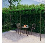 Teenpull Garden Pergola Antique Brown Wrought Iron 6 x 3 x 2.5 m with Trellis for Roses, Clematis, Vine, Ivy, Climbing Plants as Arbor, Privacy Screen for Patio, Garden, Balcony