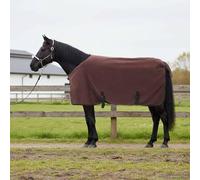 Teenpull Horse Blanket Polyester Full Dark Brown 115 cm with Adjustable Chest Closure and Belly Strap Breathable Waterproof for Stable Pasture and Outdoor Winter Use