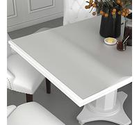 Teenpull Matte PVC Table Film, 1.6 mm Thick, 100 x 90 cm, Rectangular, Waterproof and Washable, Suitable as Table Protector for Dining Room, Kitchen, Garden, Living Room and Party, Safe Protection