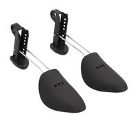 Teenpull Shoe Tree 5 Pairs Black EU 35-38 Plastic and Iron Adjustable Compact Wrinkle Free Odour Binding for Shoe Care, Boot Stretcher and Shoe Cabinet