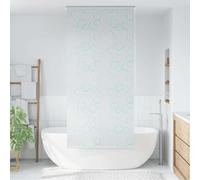 Teenpull Shower Roller Blind 100 x 240 cm Bubble Pattern Made of PEVA Water-Repellent and Quick-Drying with Pull Cord Can be Mounted Left or Right Includes Mounting Material for Bathroom and Shower
