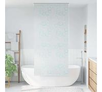 Teenpull Shower Roller Blind, 120 x 240 cm, Bubble Pattern, Water-Repellent and Quick-Drying, Made of 100% EVA with Aluminium Parts, Easy Assembly, with Pull Cord, Can be Mounted Left or Right, Ideal