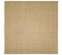 Teenpull Sisal Rug 100 x 100 cm 100% Sisal with Non-Slip Latex Backing for Cat Scratching Post Scratching Board Cat Furniture Indoor Claw Care and Space-Saving Retreat in the Living Room