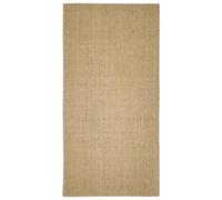 Teenpull Sisal Rug for Scratching Post 100 x 200 cm with Non-Slip Latex Backing, Durable Sisal for Claw Care and Climbing, Ideal as a Scratching Board or Cat Furniture Replacement Part Living Room