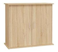 Teenpull Sonoma Oak Aquarium Stand Wood Material 81 x 36 x 73 cm with Storage Space Doors and Compartments Compact Aquarium Cabinet Stable Space Saving for Living Room Office Bedroom