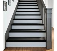 Teenpull Stair Treads for Wooden Steps, Solid Oak Dark Brown, 90 x 30 x 2 cm, Set of 4, Durable Stair Protectors, Robust, Easy to Clean, Versatile as a Window Sill for Renovation