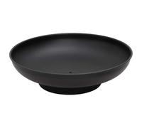Teenpull Steel Fire Bowl 57 cm Diameter Black with Large Bowl, Garden Decoration and Heat Source for Patio and Outdoor, Versatile Use as a Fire Pit or Grill Grate Mat