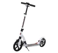 Teens Adult Kick Scooter Push Scooter Foldable Adjust Aluminum Age 14+ White