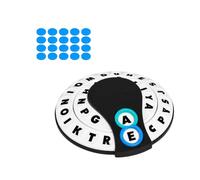 Teens & Adults Letter Match Word Game - Portable Fast Family Party Board Game Includes Spinner Wheels & 20 Tokens，1pc