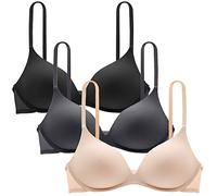 Teens Girls Seamless Bras Everyday Underwear Wire Free Brassiere Push Up Padded Unlined Bralettes for 12-18 Years Girls and Women Lingerie - 3 Pack