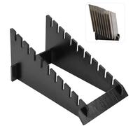 Teenyyo Floor Tile Display Stand 10-Tier Wooden Plate Display Stands Large Sample Storage Rack Standing Porcelain Rack Show Shelf Holder for Floor Tile Sample Exhibition