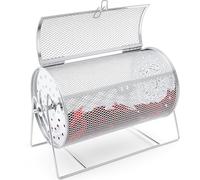 Teenyyou 15.75" x 7.09" Extra Large Raffle Drum Upgraded Ticket Spinner Holds 2000 Tickets Raffle Wheel Spinner with Stand Drum Cage for Games Events(Silver)