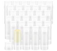 Teenyyou 30 Pcs 60ml/2oz Empty Deodorant Containers Twist Up Filling Bottle Refillable Plastic Deodorant Holder Tube for Homemade Lipstick Sunscreen Balm Lotion Bar (Translucent)