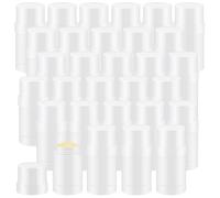 Teenyyou 30 Pcs Empty Deodorant Containers Twist Up Filling Bottle Refillable Plastic Deodorant Holder Tube for Homemade Lipstick Sunscreen Balm Lotion Bar, White, 30ml/1oz, Minimalist