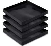 Teenyyou 4 Pcs 11 x 11 x 1 Inch PTFE Solid Oven Basket Non Stick Cooking Basket Cooking Trays for Quick Oven Accessories Baking Chips Chicken Wings Bread Heating