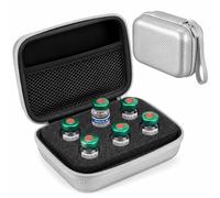 Teenyyou 6 Slots Insulin Peptide Fridge Carrying Case Vial Holder Storage Protector Bag, Fits Standard 10ml Vials, Insulin Cooler Travel Kits Case Organizer Diabetes Protector(Silver Gray)