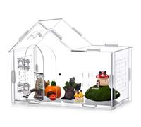 Teenyyou Large Jumping Spider Enclosure Acrylic Tarantula Enclosure Reptile Habitat with Handle and Magnetic Door for Reptiles, Amphibians and Spiders (9. 45 x 7. 3 x 4. 7 Inches)