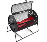 Teenyyou Raffle Drum, Holds 600 Tickets, Medium, Integrated Rotary, Black
