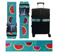 Teeoff Elastic Luggage Straps Suitcase Belts Travel Bag Accessories Adjustable 220CM (Watermelon)