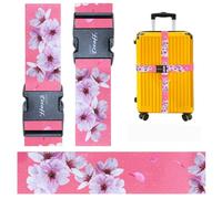 Teeoff Luggage Straps Suitcase Belts Travel Bag Accessories Adjustable 220CM, Sakura -- 2 Pack, ONE_SIZE