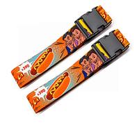 Teeoff Luggage Straps Suitcase Belts Travel Bag Accessories Adjustable (Japanese Food - 2 Pack, 220CM)