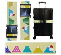 Teeoff Luggage Straps with Elastic Tip Suitcase Belts Travel Bag Accessories Adjustable (Volcanic)