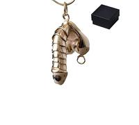 TEEORO Funny Erectable Pendant,Creative Male Organ Modeling Necklace,Mens pendant Funny Jewelry for Men Women (Gold)
