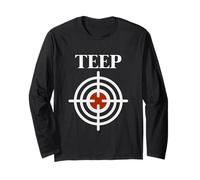 Teep Target Bullseye Muay Thai Kick Boxing MMA Fighter Gym Long Sleeve T-Shirt