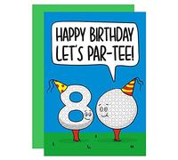 TeePee Creations 80th Birthday Card, Golf Birthday A6 Card, Funny Golf Birthday Card, Male 80th Card, For Dad Gift, For Grandad Present, For Him Card, Pun Birthday Card (80th), Green