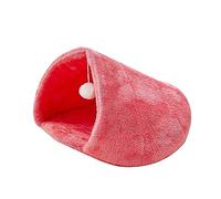 Teepee Shape Pet Tent Soft Bed For Small Dogs & Soft Plush Condo Machine Washable Cave Dog House Cave Bed