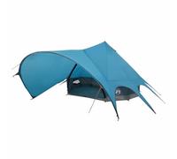 Teepee Tent for Camping, 7-Person Blue and Grey, Waterproof with Light Hook