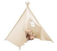 Teepee Tent for Kids,Play Tents,Baby Tents,Children's Play Tents,Kids Tent Outdoor/Indoor with Storage Bag,Toddlers Play house with Windows,wooden teepee Gift for Boys & Girls